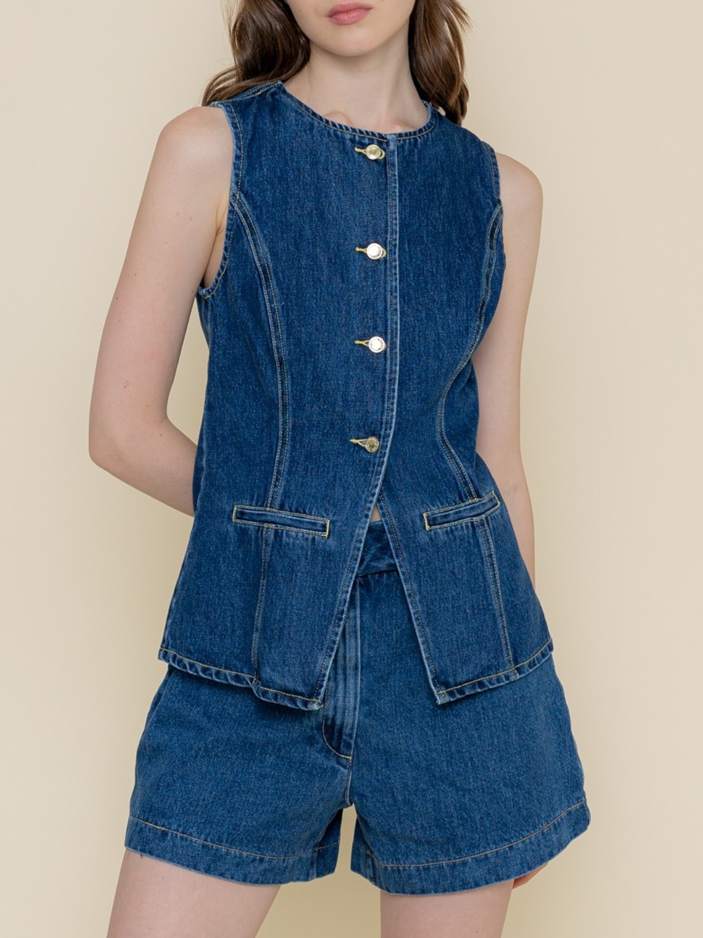 Conjunto Kallie Mezclilla  1