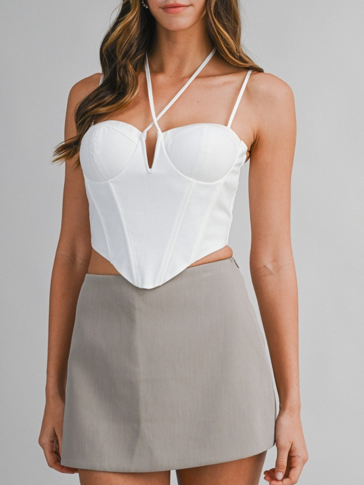 Short Falda Meve Gris 4