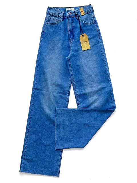 Pantalón Recto Azul