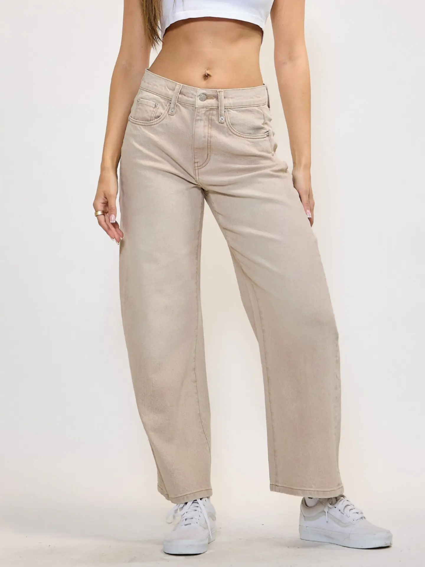 Pantalón Baggy Beige  1