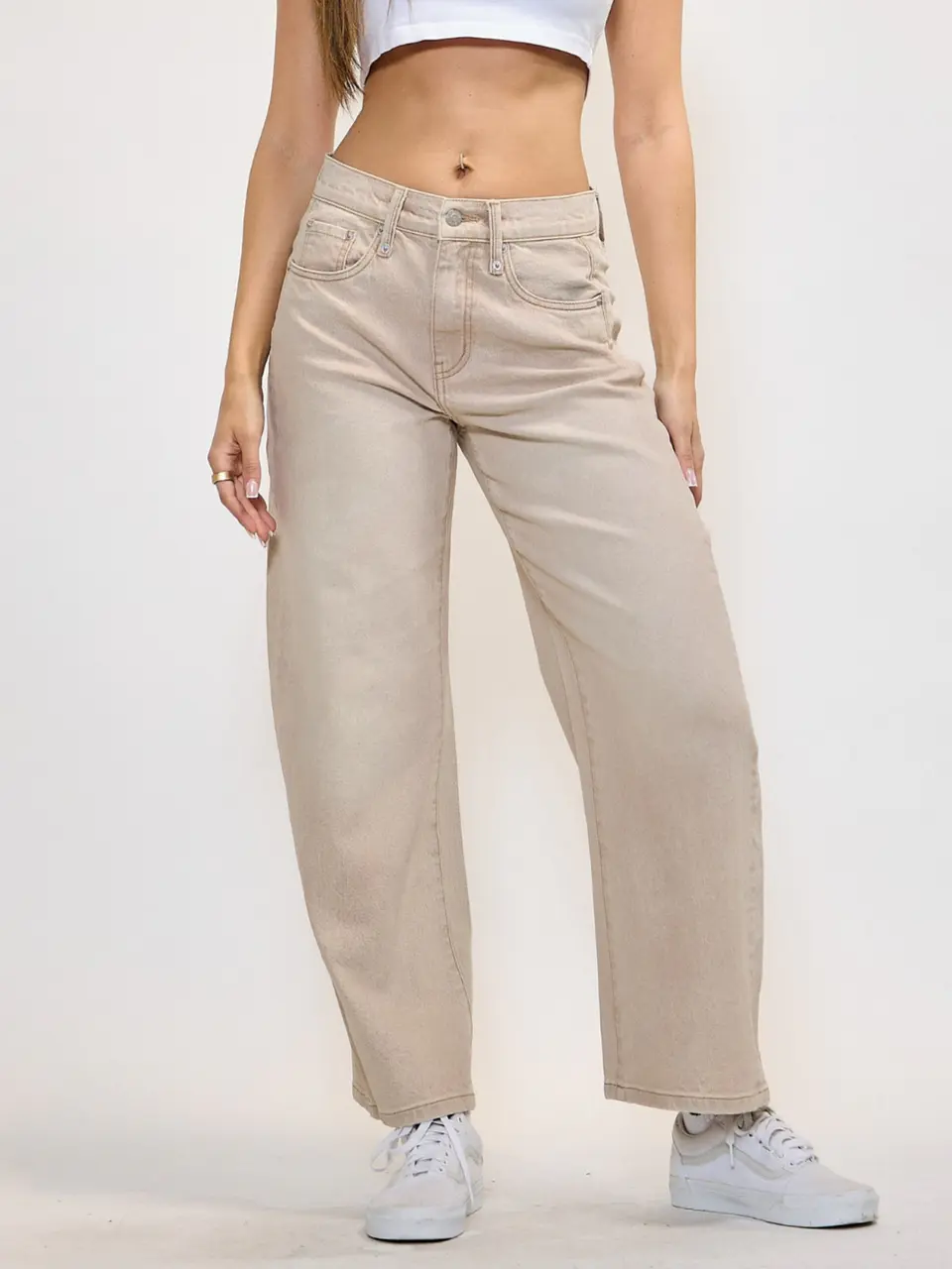 Pantalón Baggy Beige  1