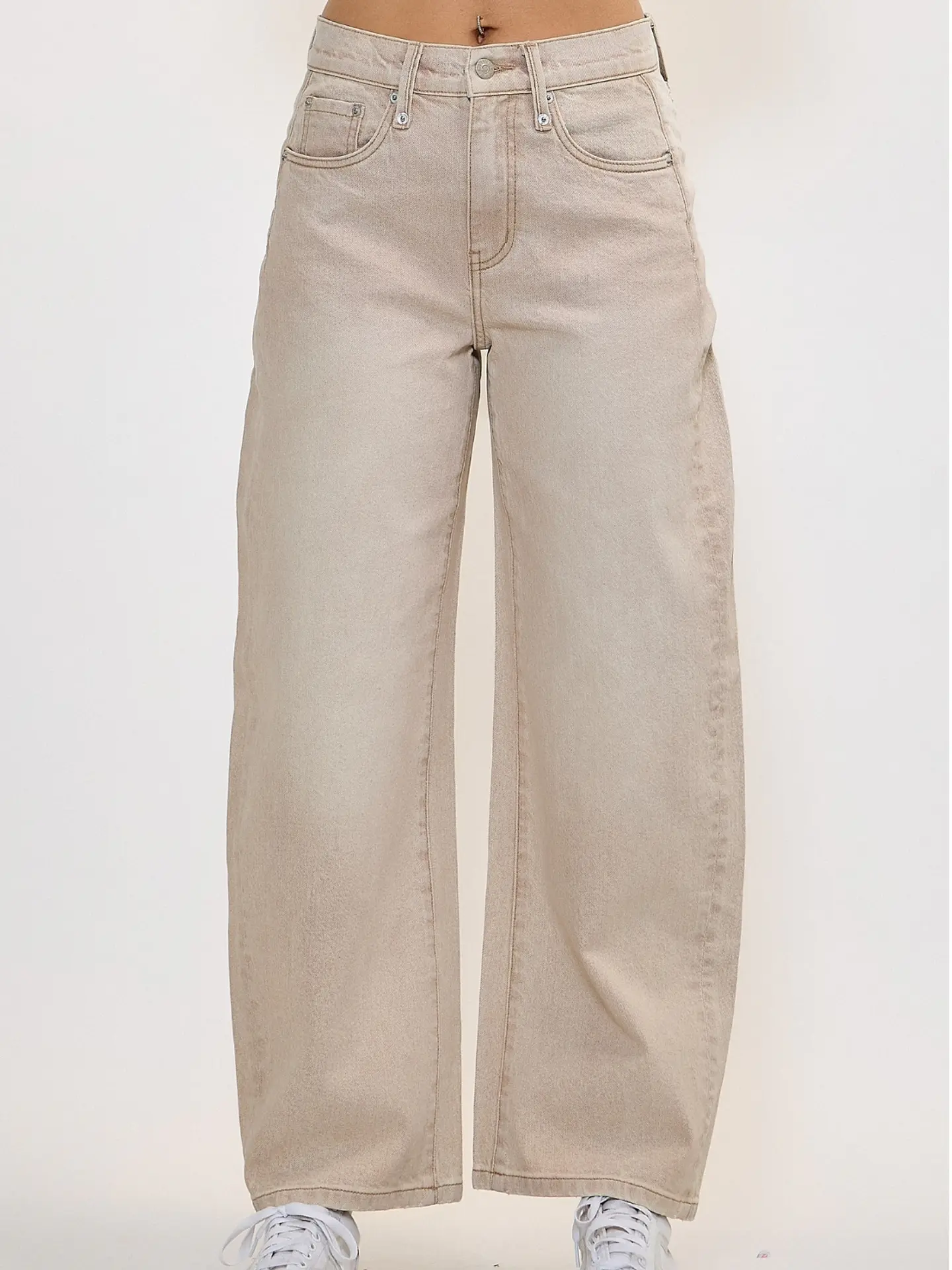 Pantalón Baggy Beige  3