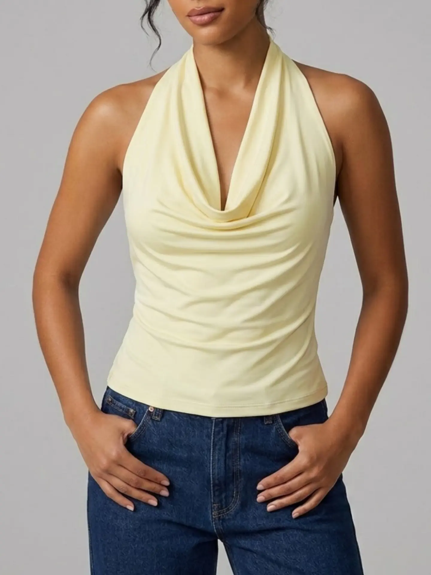 Top Halter Amarillo 1