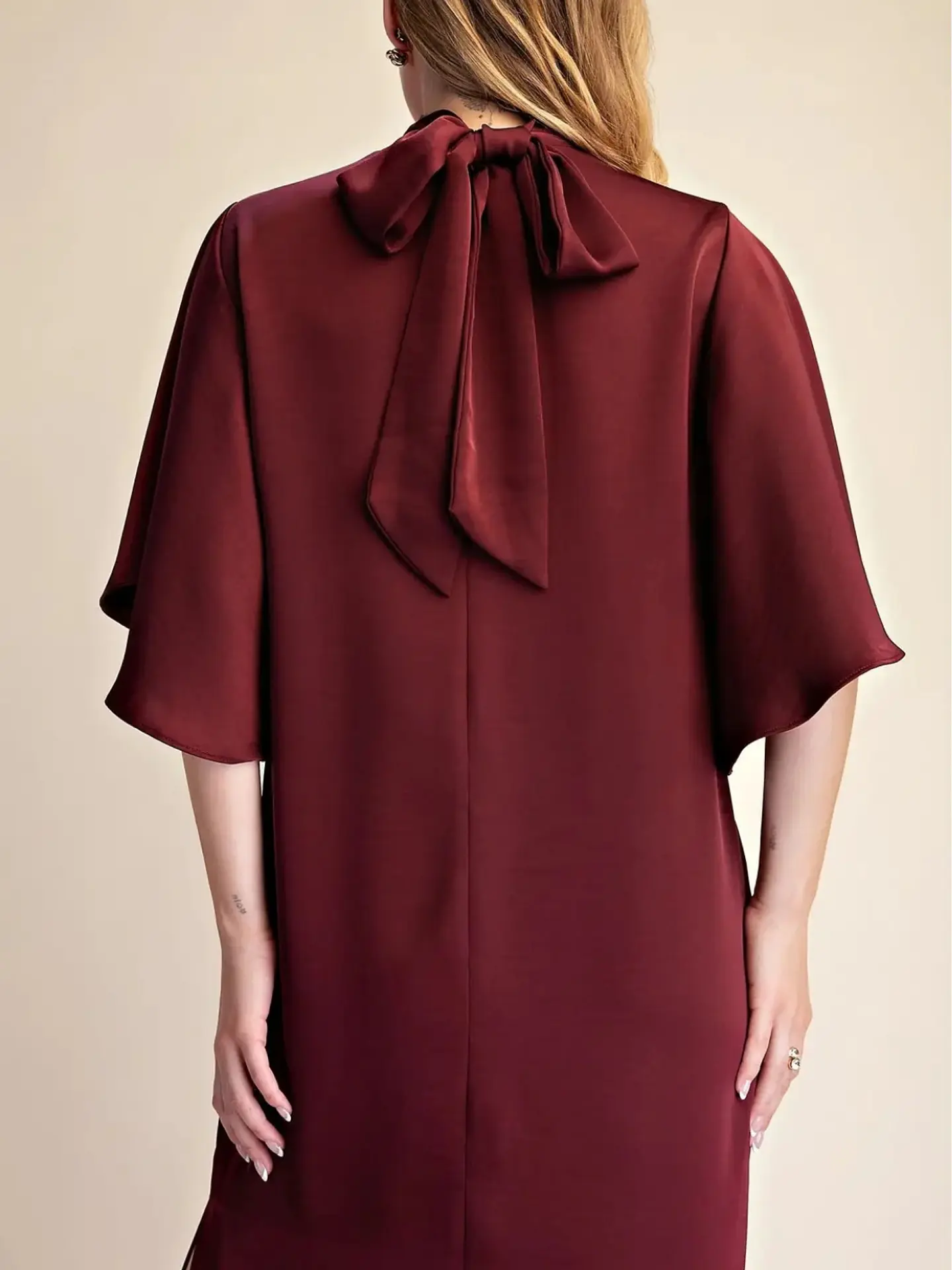 Vestido Leonor Vino 4