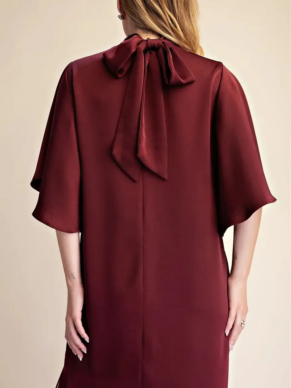 Vestido Leonor Vino 4