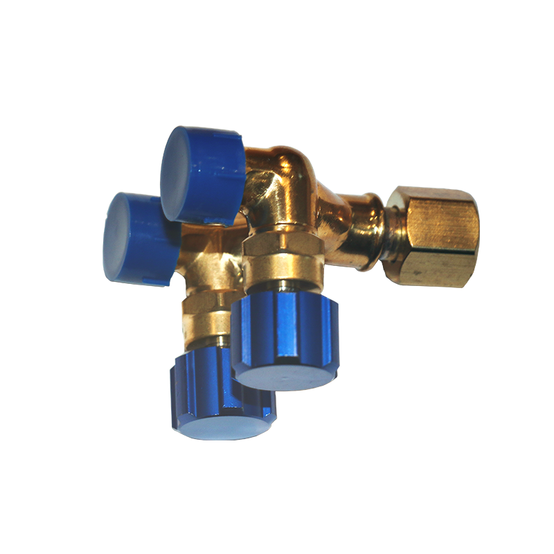 Conector doble salida de gas 2