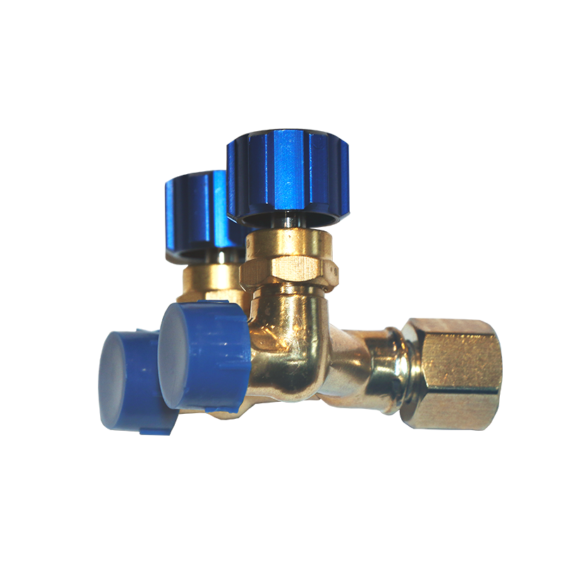 Conector doble salida de gas 1