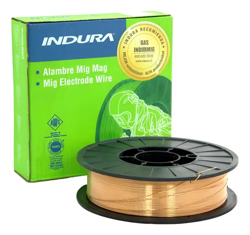 Alambre Mig ER-70S-6 0,8 5KG Indura 1