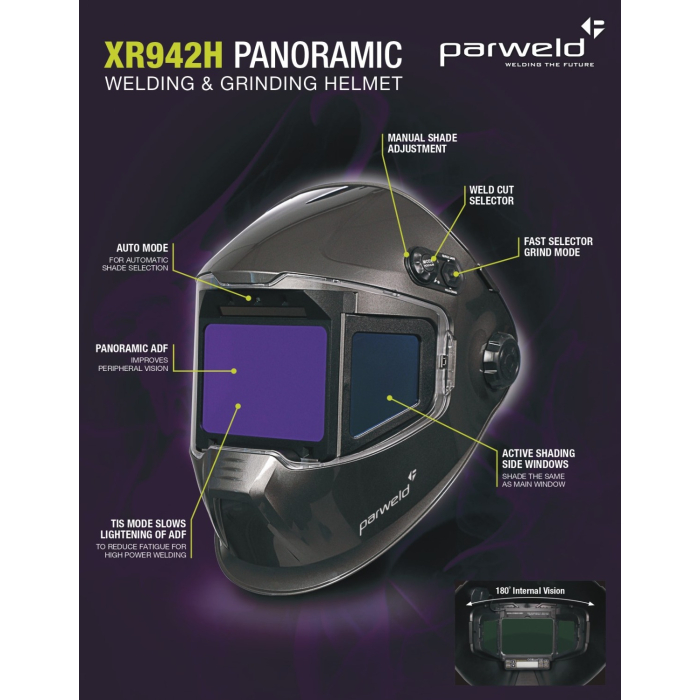 Máscara de soldar Fotosensible XR942H Parweld 2