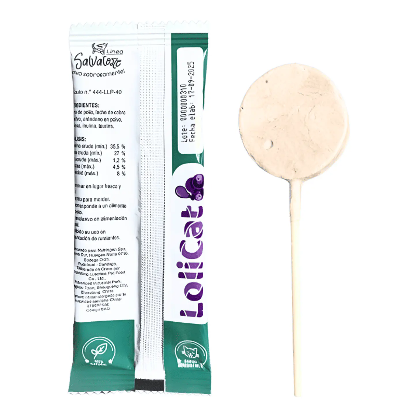 Paleta Gatos Lolicat para Sabor Pollo Con Arandanos-1.5 gr-Gerolamo 2