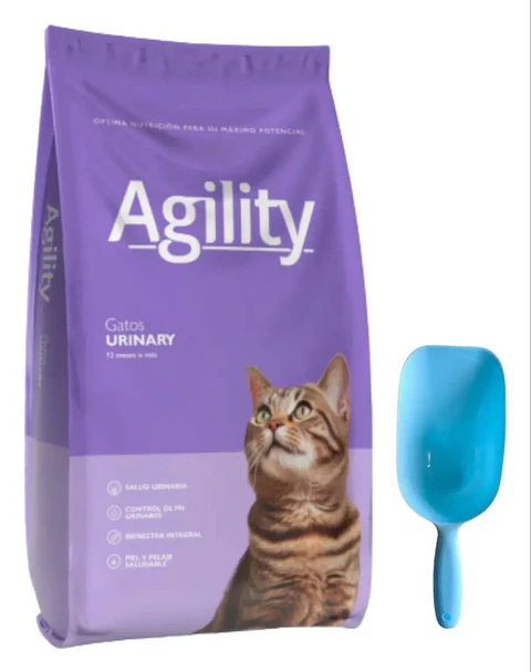 Agility Cats Alimento Premium Urinary Para Gatos Adultos Sabor Mix 10 kg + Pala Multifuncional