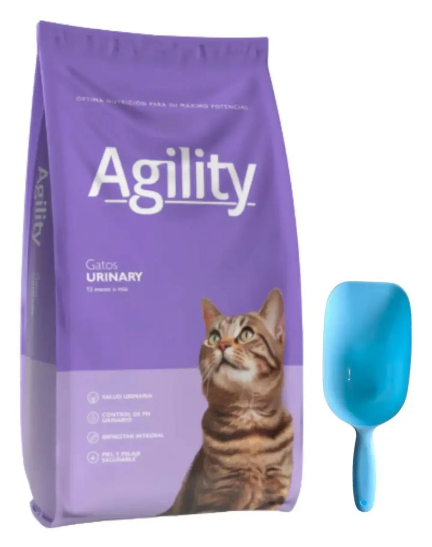 Agility Cats Alimento Premium Urinary Para Gatos Adultos Sabor Mix 10 kg + Pala Multifuncional 1