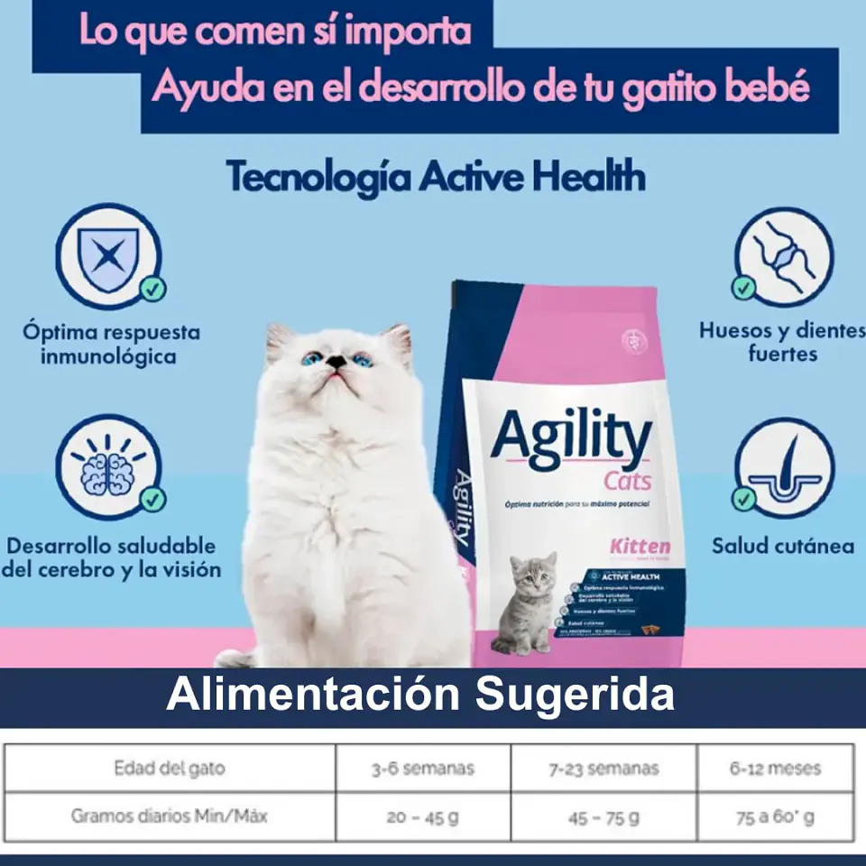 Agility Cats Alimento Kitten Para Gatitos 10.2 Kg 3