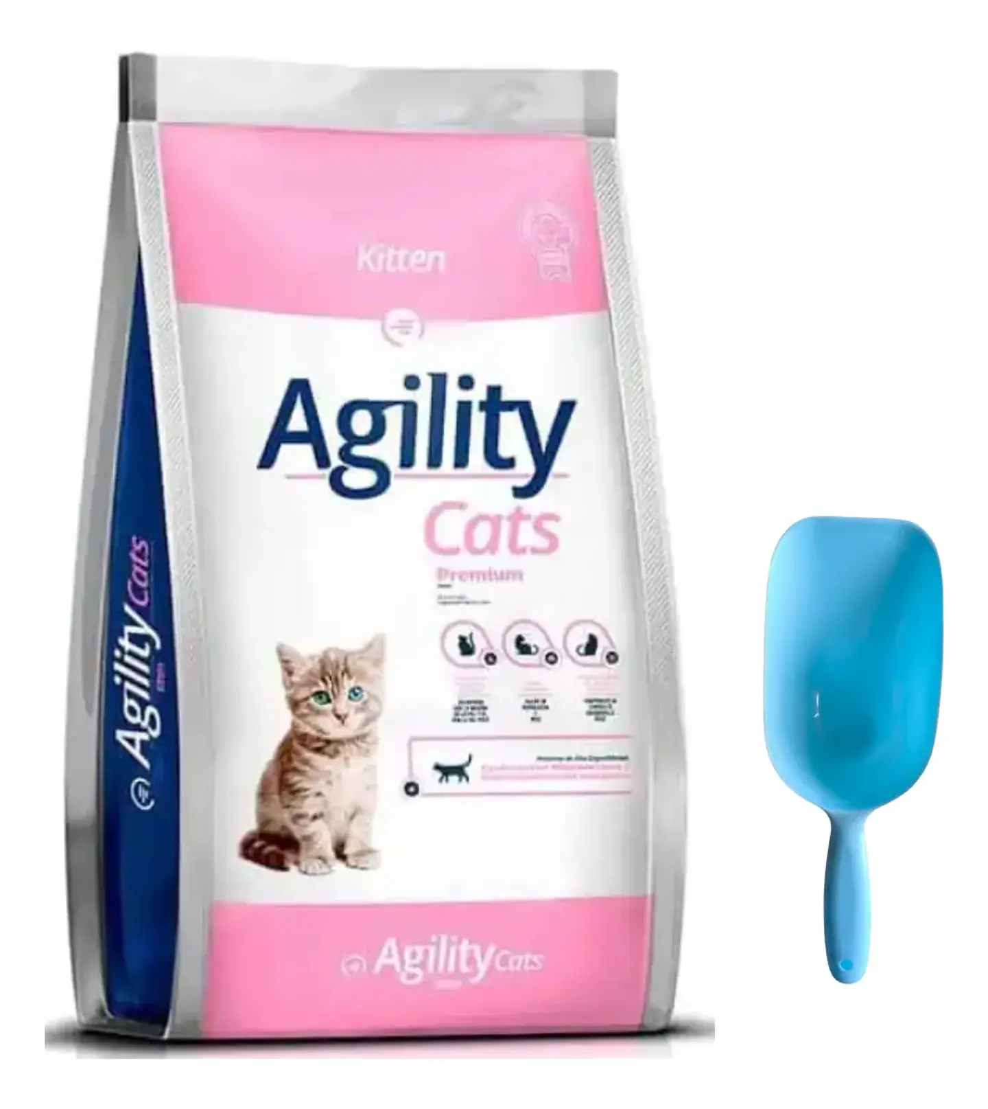 Agility Cats Alimento Kitten Para Gatitos 10 kg + Pala Multifuncional 1