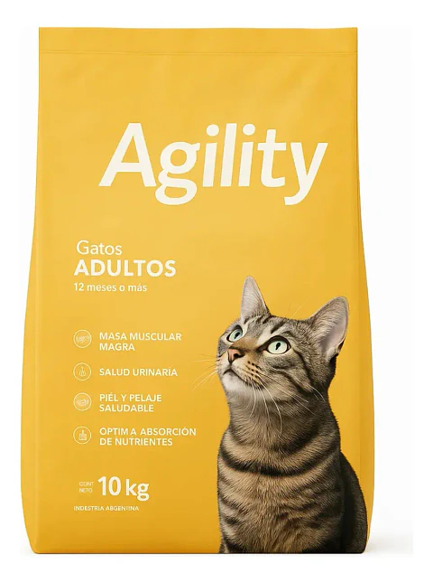 Agility Cats Alimento Premium Para Gato Adulto 10 Kg