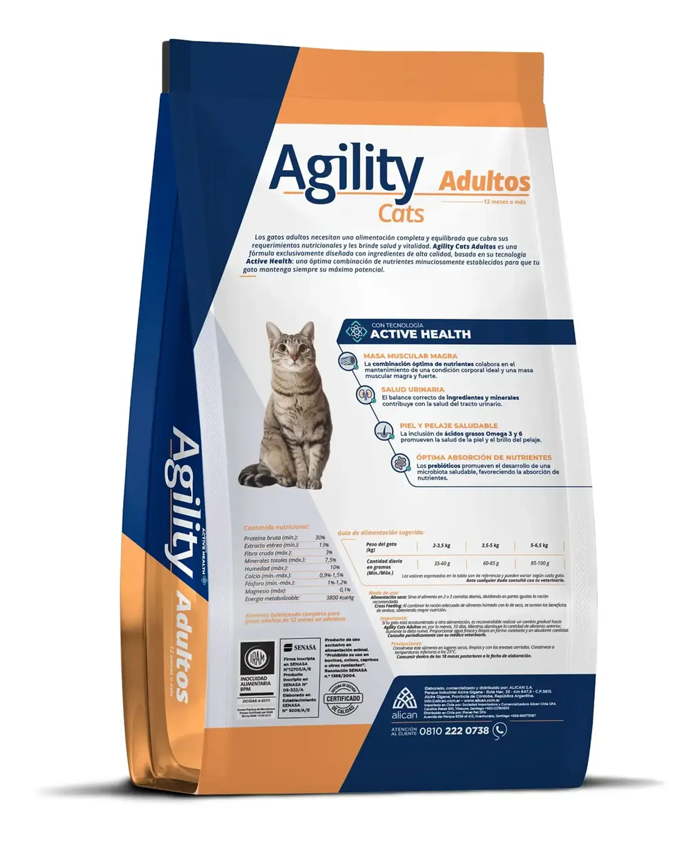 Agility Cats Alimento Premium Para Gato Adulto 10 Kg 3