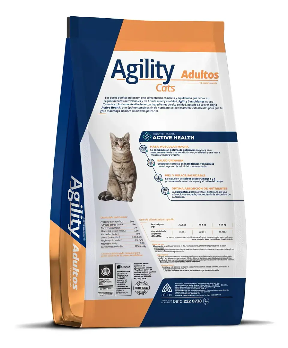 Agility Cats Alimento Premium Para Gato Adulto 10 Kg 3