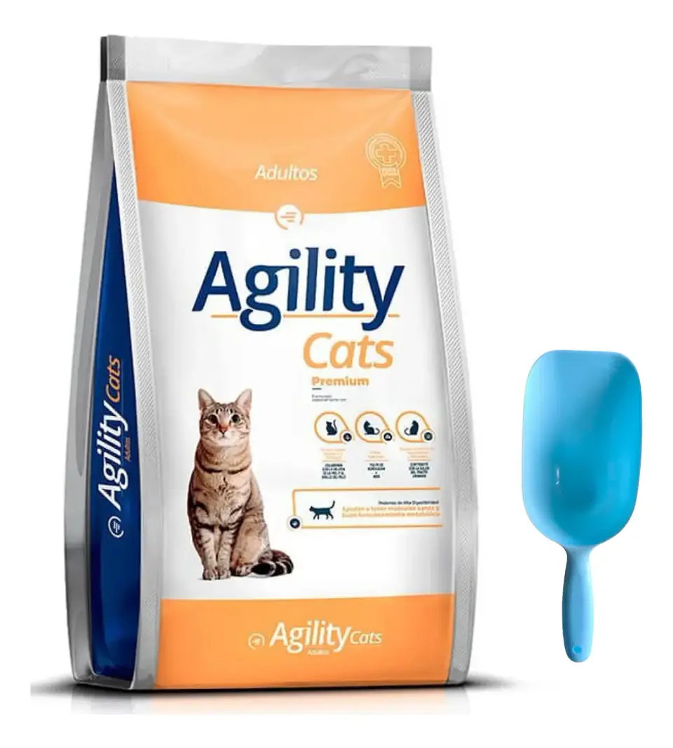 Agility Cats Alimento Cats - Gato Adulto - 10 Kg + Pala 10 kg + Pala Multifuncional 1