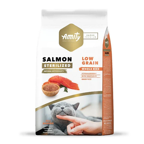 Amity Alimento Gato Adulto Sabor Salmón 7 kg
