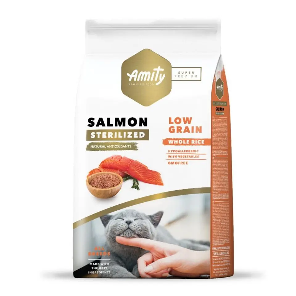 Amity Alimento Gato Adulto Sabor Salmón 7 kg 1