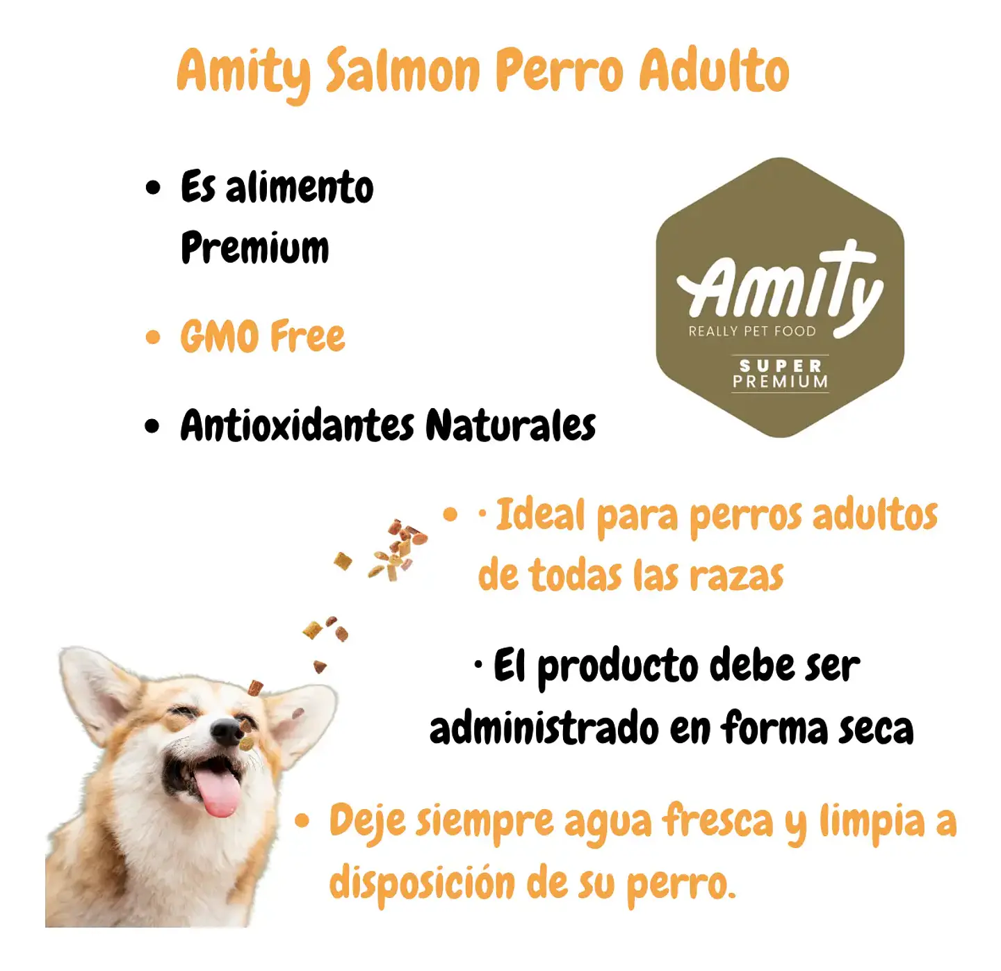 Amity Alimento Perro Adulto Sabor Salmón 14 kg 3
