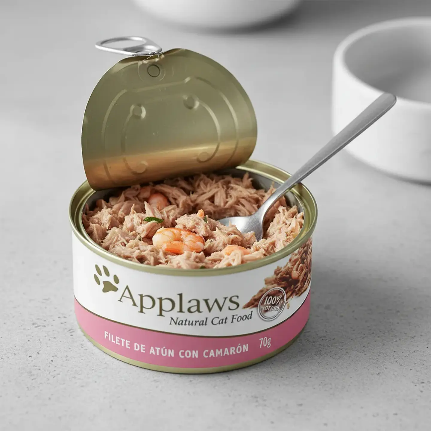 Applaws 6 Latas Alimento Sabor Atún con Camarón para Gatos 420 g 3