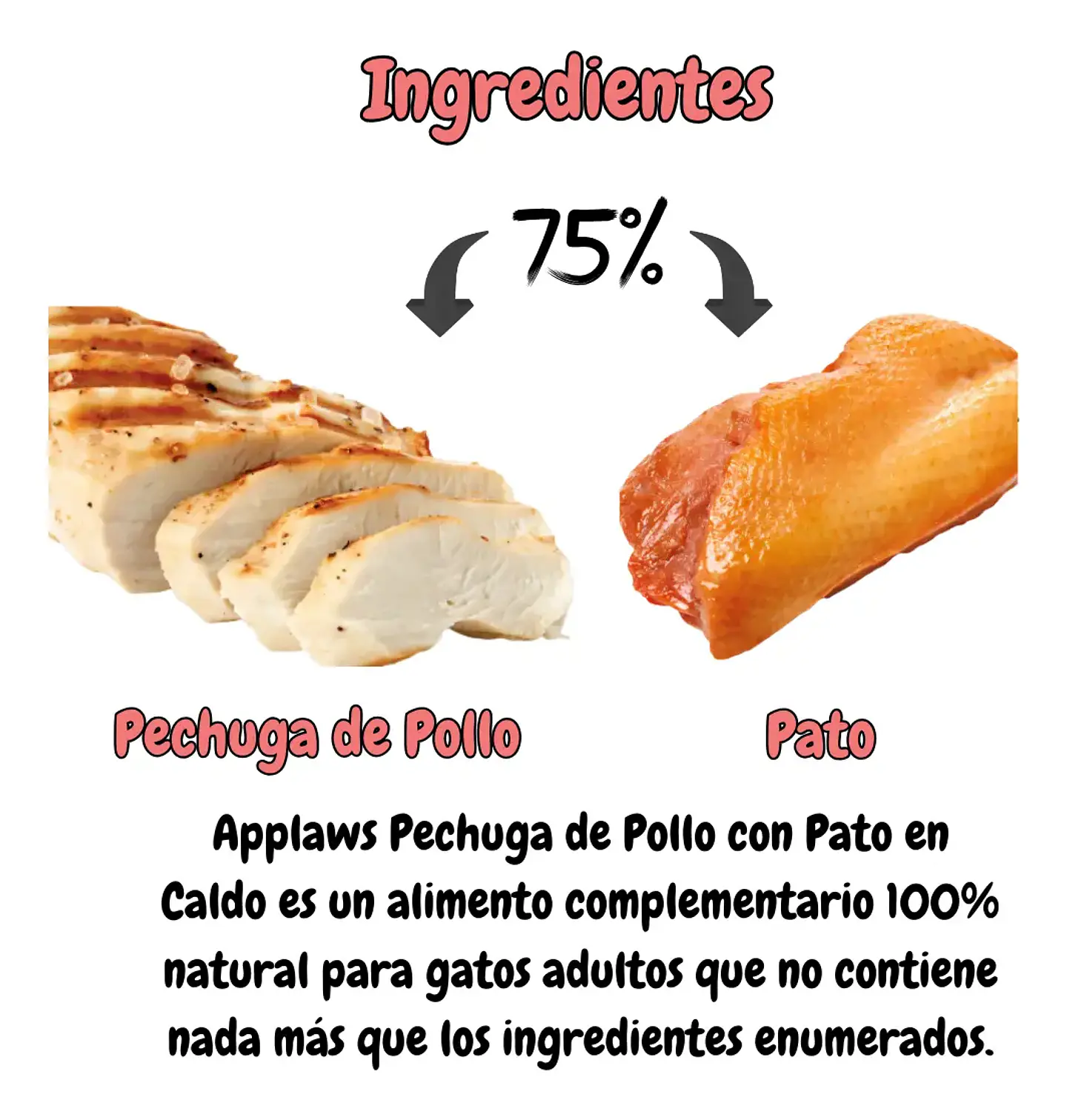 Applaws 6 Latas Alimento Sabor Pollo con Pato para Gatos 420 g 5