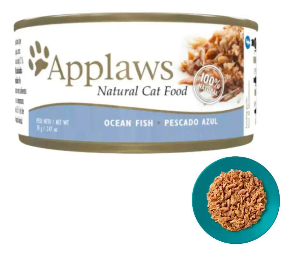 Applaws Lata Alimento Sabor a Pescado Azul y Atún Par Gato Adulto 70 g 1