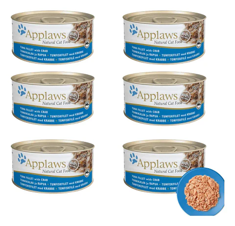 Applaws 6 Latas Alimento Gato Adulto Sabor Atún 240 g