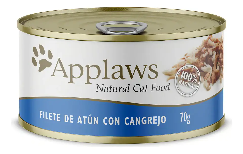 Applaws Lata Alimento Sabor a Atún y Cangrejo Para Gato Adulto 70 g 1