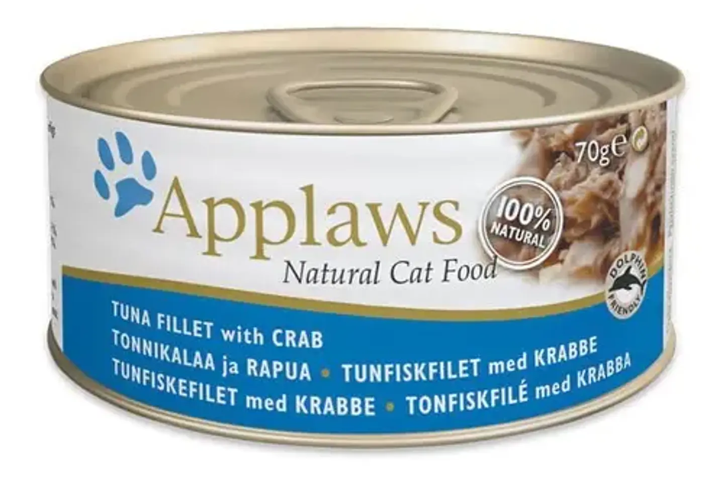 Applaws Lata Alimento Sabor a Atún y Cangrejo Para Gato Adulto 70 g 2