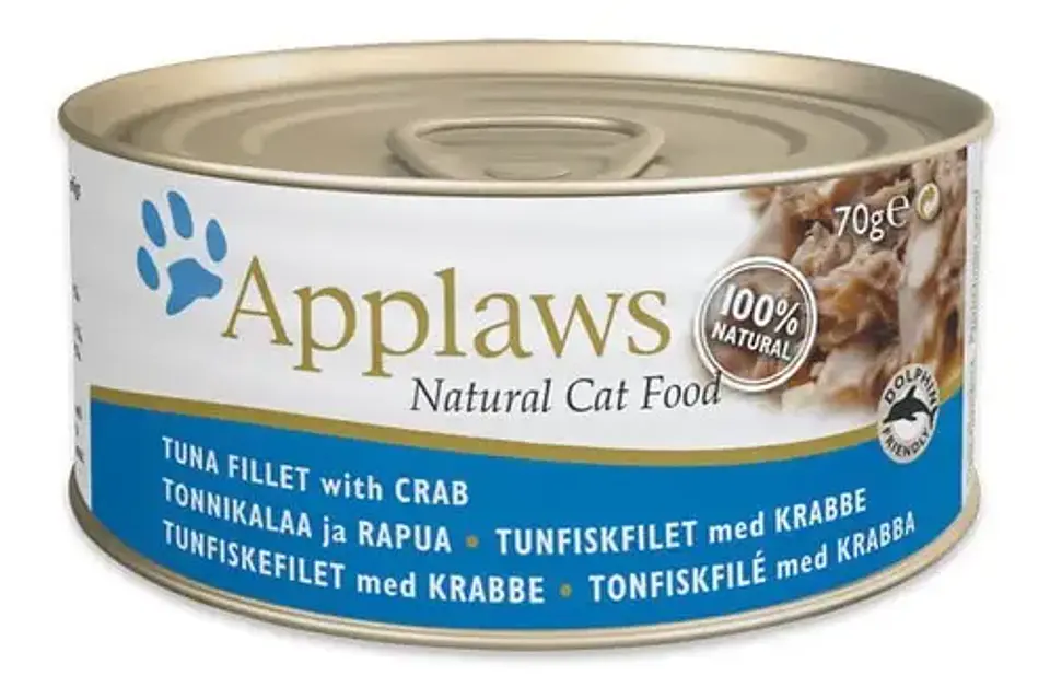 Applaws Lata Alimento Sabor a Atún y Cangrejo Para Gato Adulto 70 g 2