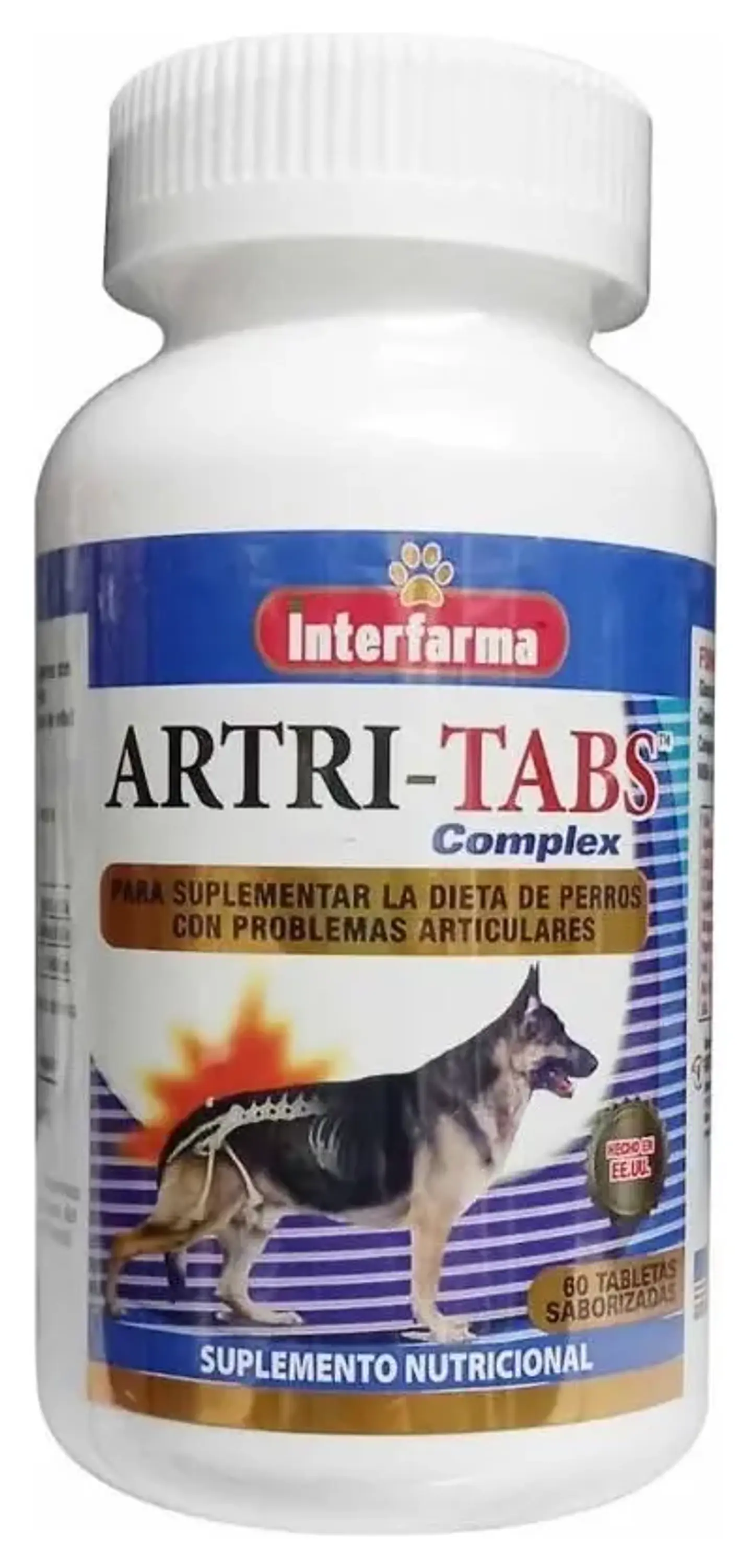 Artritabs Alimento Artri-tabs Complex - Sumplemento Nutricional- 60 Tabletas 1.5 kg 1