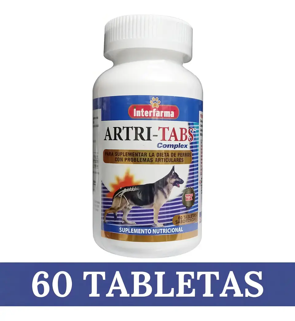 Artritabs Alimento Artri-tabs Complex - Sumplemento Nutricional- 60 Tabletas 1.5 kg 5