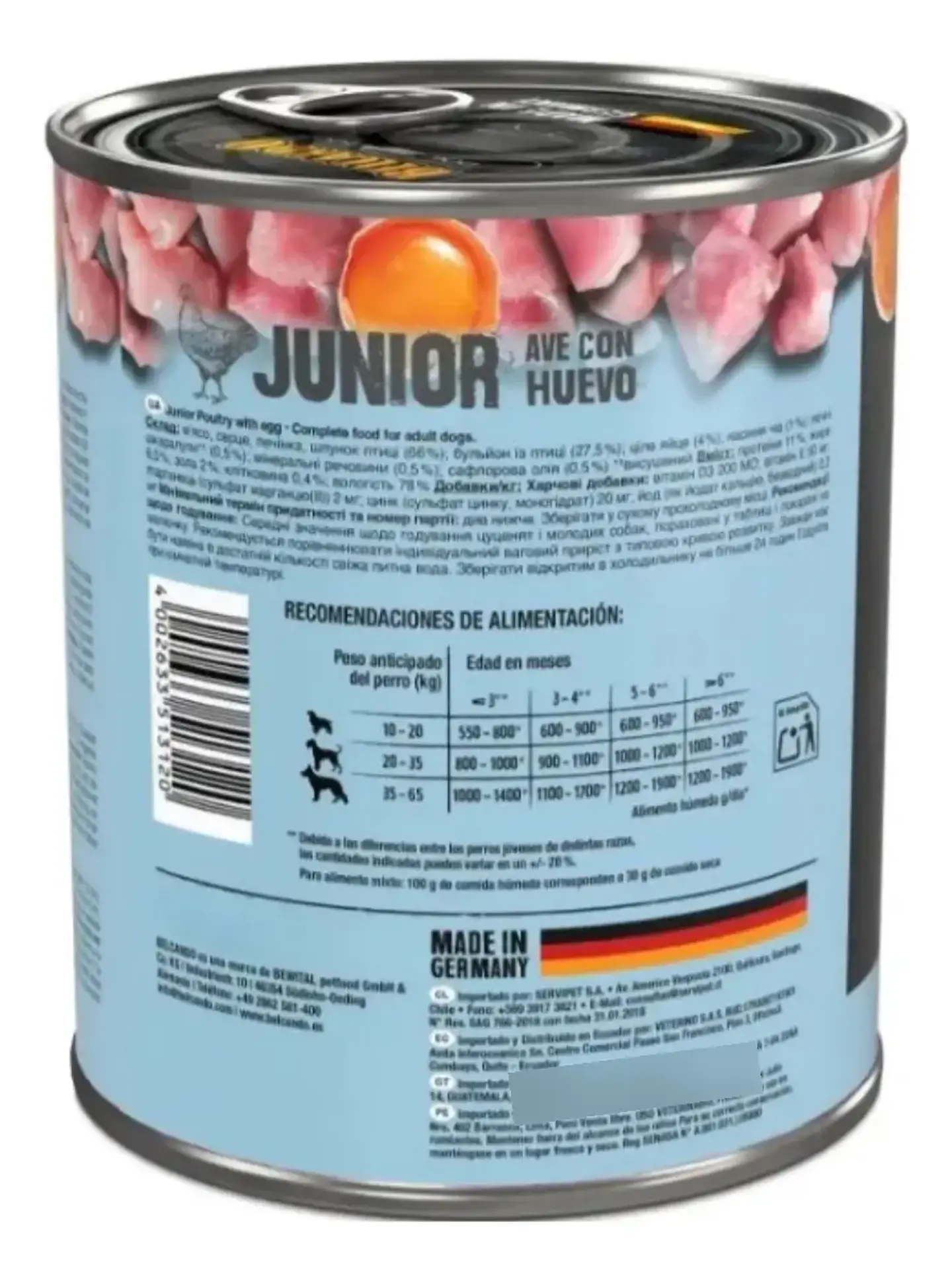 Belcando Junior Alimento Húmedo Para Perros 800 Gr Pack 3 2