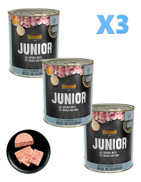 Belcando Junior Alimento Húmedo Para Perros 800 Gr Pack 3