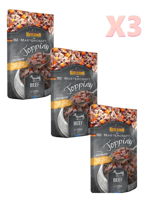 Belcando 3 Sachets para Perros Mastercraft Beef - 300 Grs
