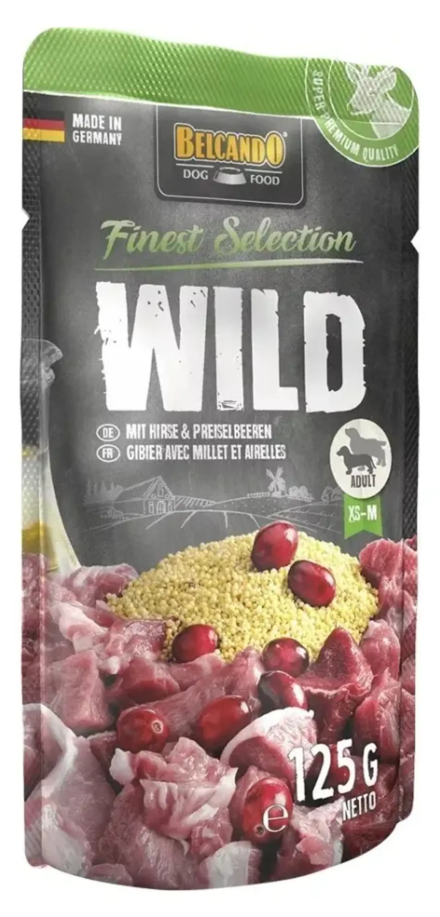 Belcando Finest Selection Venado, Mijo y Arándano Alimento Húmedo Para Perros 125 g 1