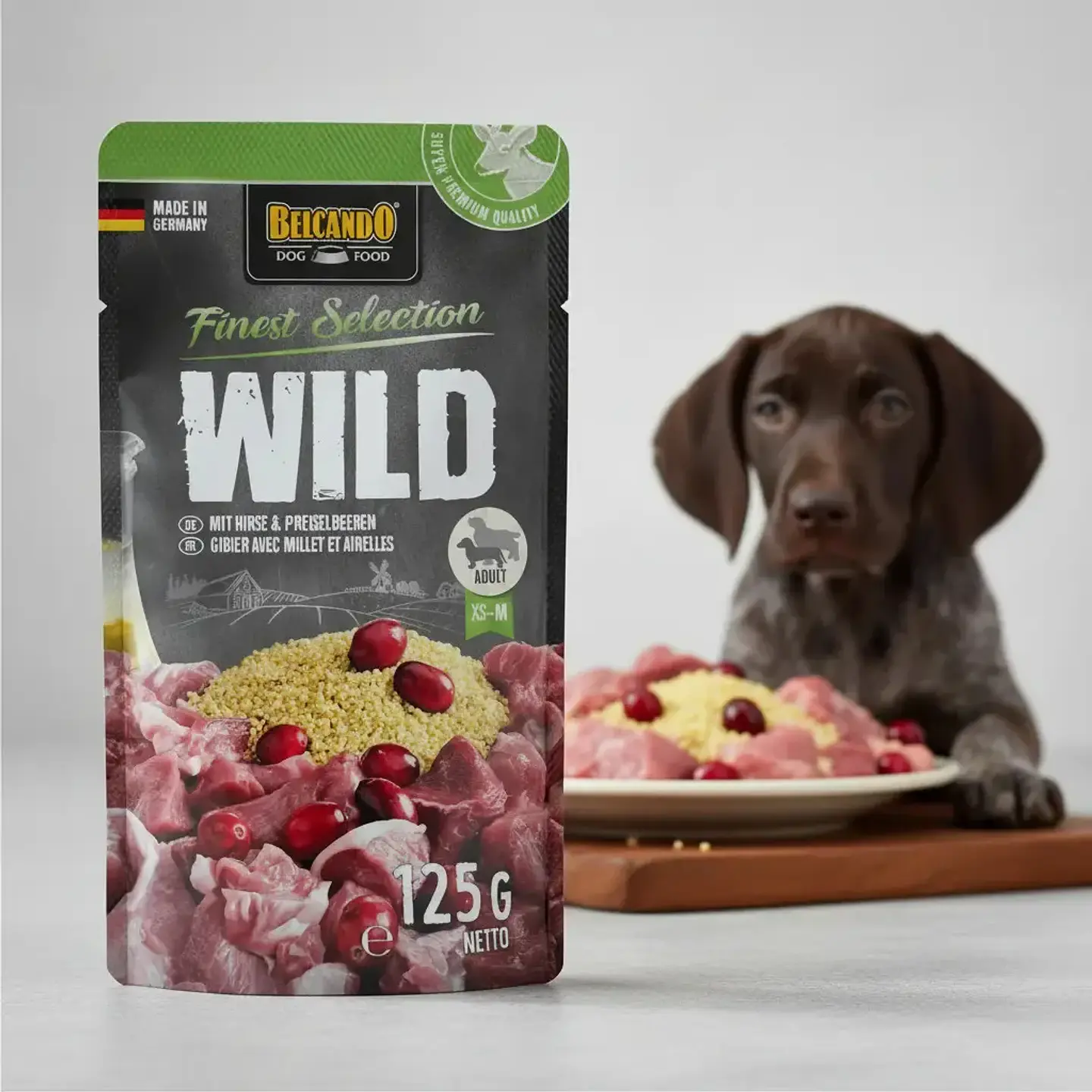 Belcando Finest Selection Venado, Mijo y Arándano Alimento Húmedo Para Perros 125 g 3