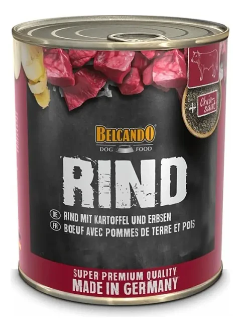 Belcando Alimento en Lata Húmedo De Ternera Guisante y Patata 800 Gr