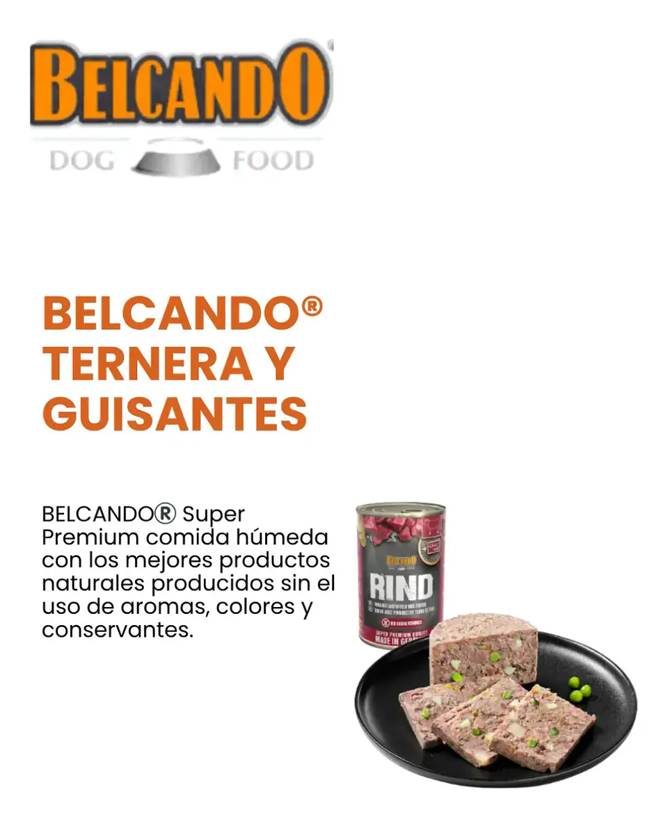 Belcando Rind 3 Latas 800 Grs C/u - Alimento Húmedo Perros. 2