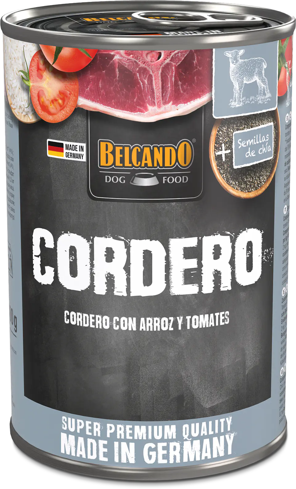 Belcando LATA QS CORDERO Alimento Húmedo Para Perros 400 GR  1