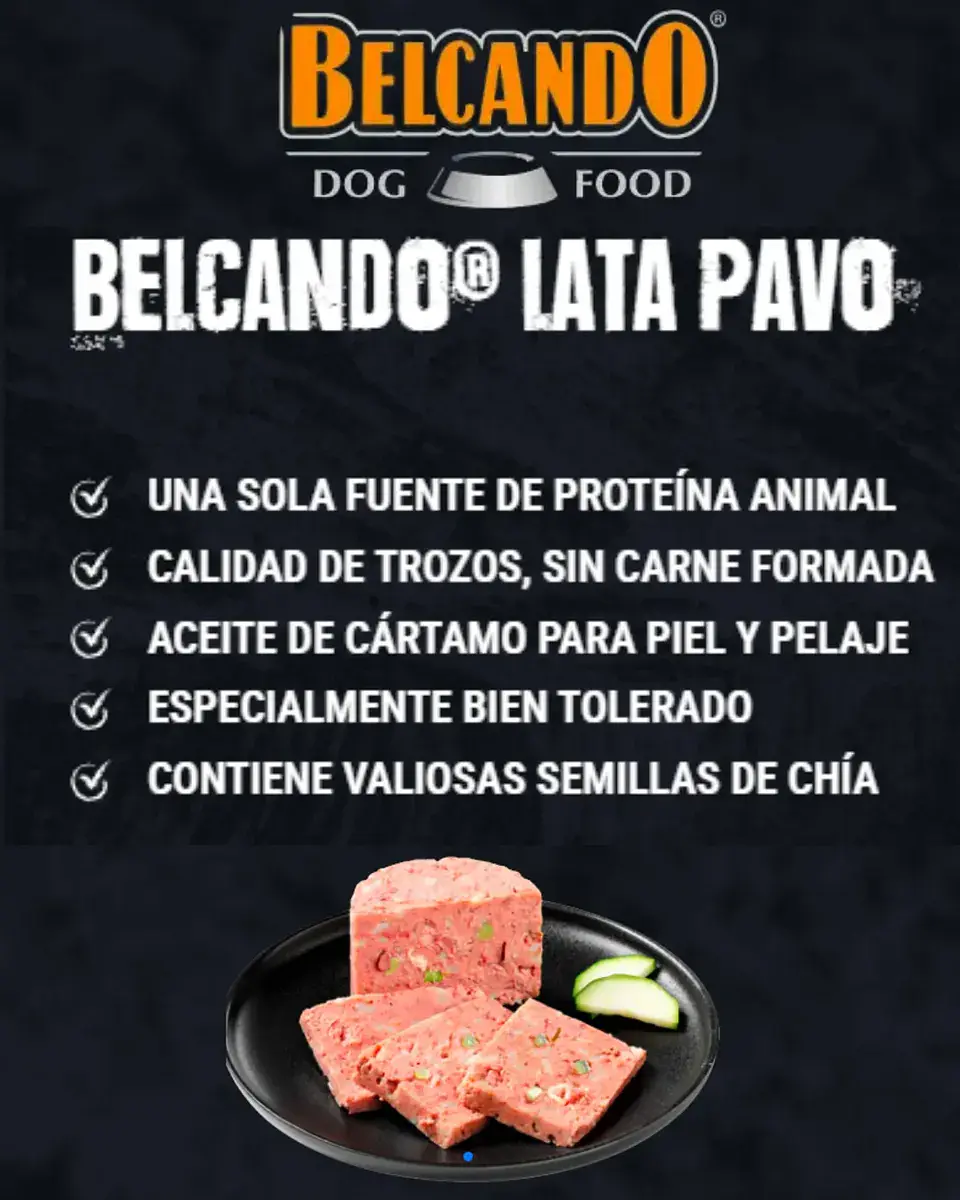 Belcando Alimento Lata Quality Selection pavo Para Perros 800 Gr 2