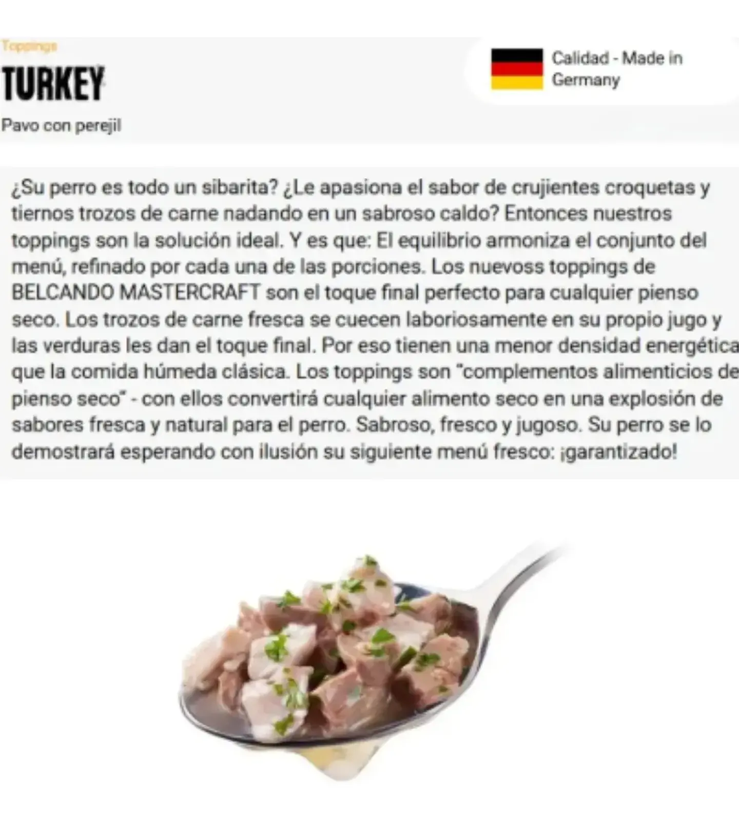 Belcando Alimento 3 Sachets Mastercraft Pavo - - 300 Grs 1.5 kg 3