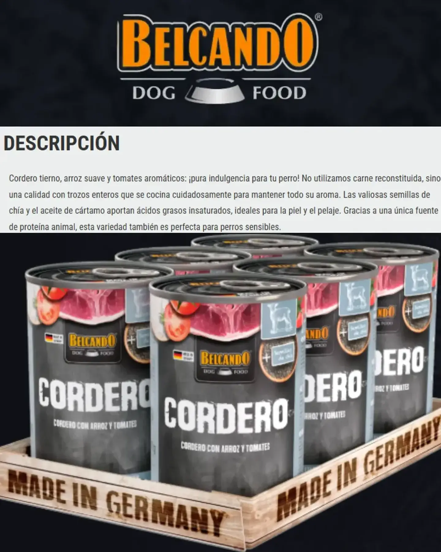 Belcando 3 Pack Alimento Humedo Para Perro Sabor Cordero 400 Gr 5
