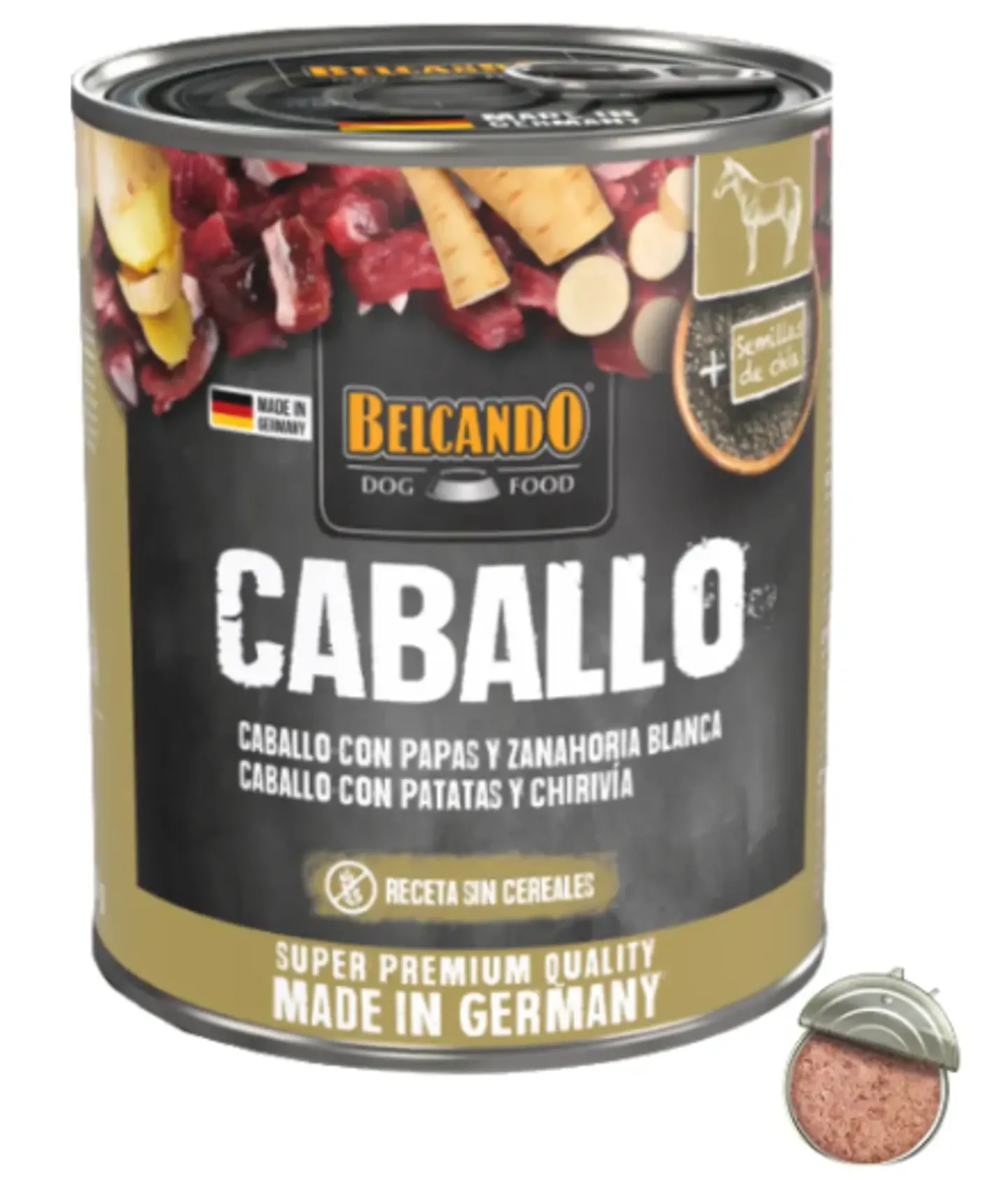 Belcando 3 Latas Qs Alimento Humedo De caballo Para Perro 800 Gr C/U  2