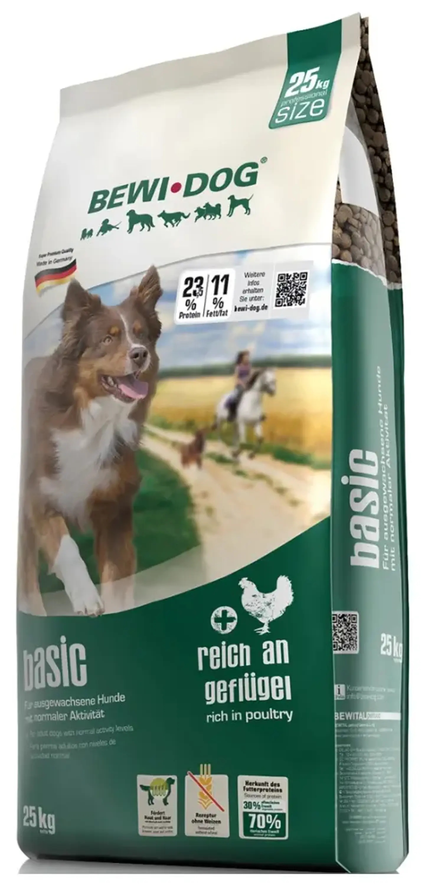BEWIDOG Alimento Seco Adulto Bewidog Premium Sabor Ave 25kg  1