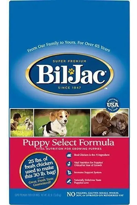 Bil Jac Alimento Seco para Cachorros Sabor Pollo 13kg Nutrición Balanceada