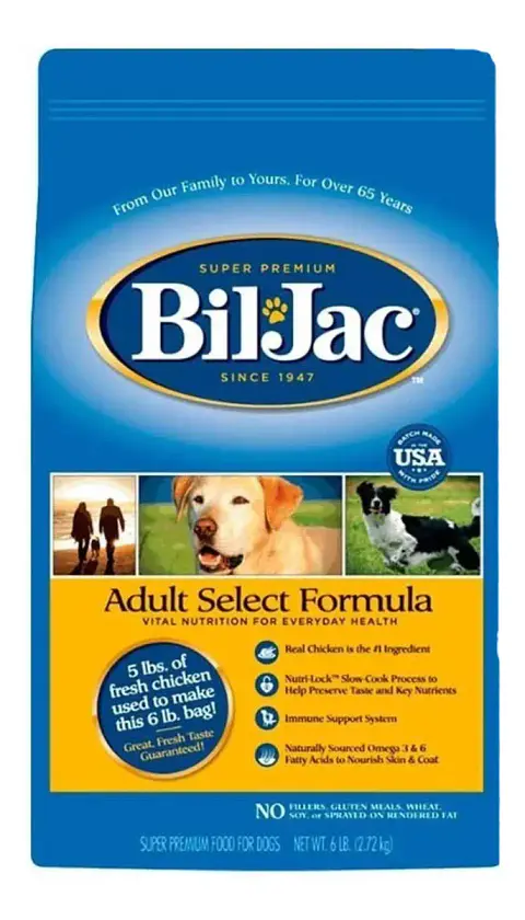 Bil-Jac Alemento Seco Perro Adulto Select Formula Sabor Pollo 6.8kg