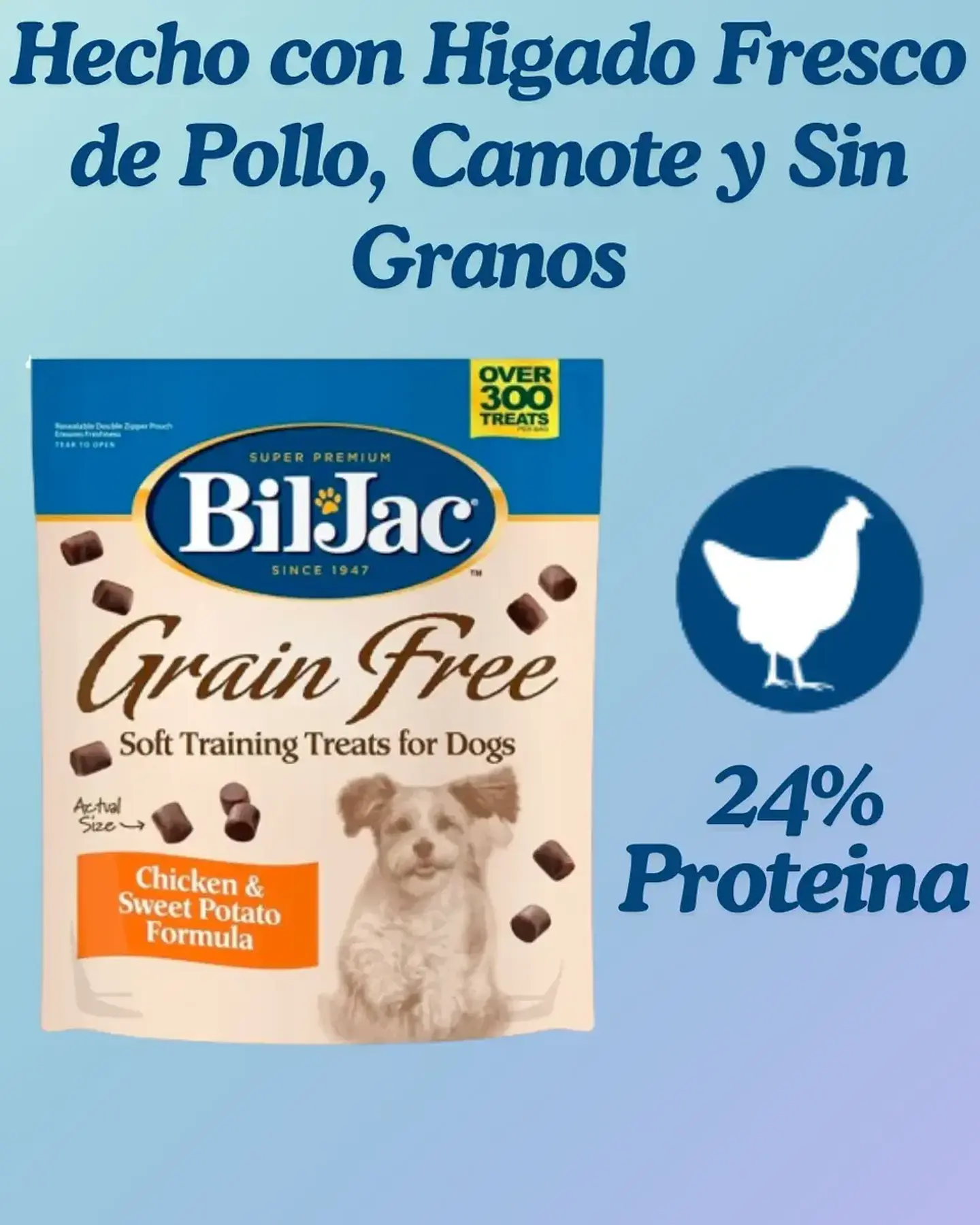 Bil-jac Snack Perros -283 Gr-libre De Granos-pollo Y Camote. 3